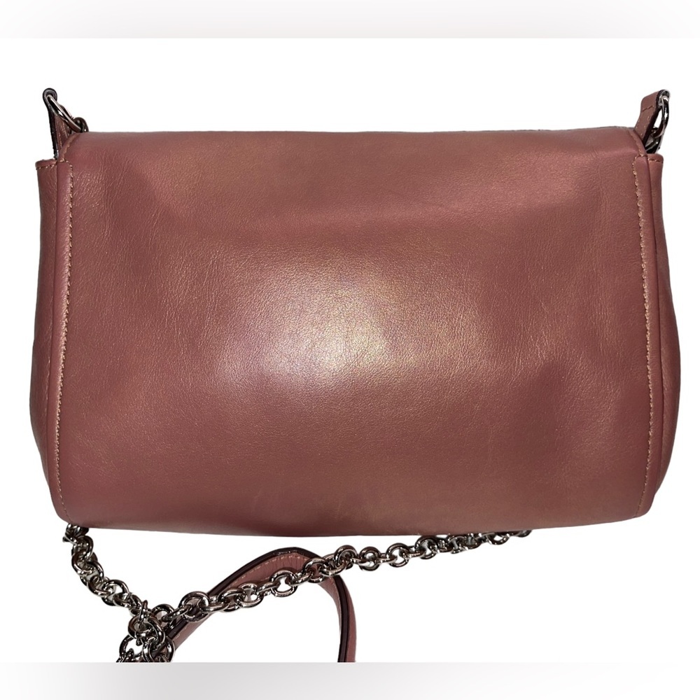 Coach - bronze shimmer leather crossbody bag - like new- pink interior - Picture 4 of 9